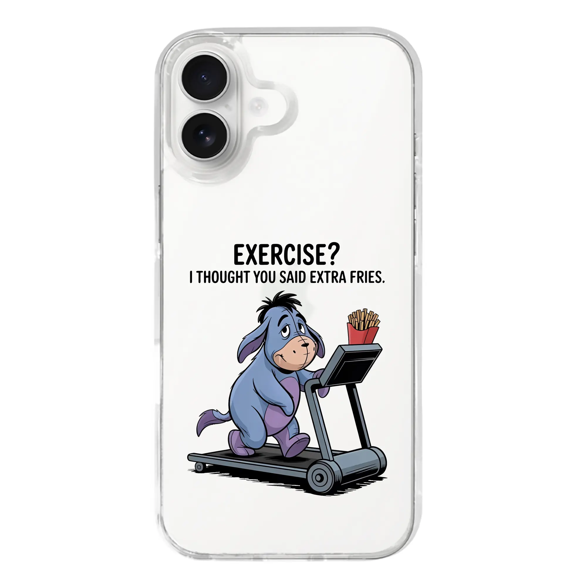 プーさん グッズ イーヨー - iPhone 17シリーズ 透明スマホケース – 薄型・耐衝撃・精密フィット保護カバー